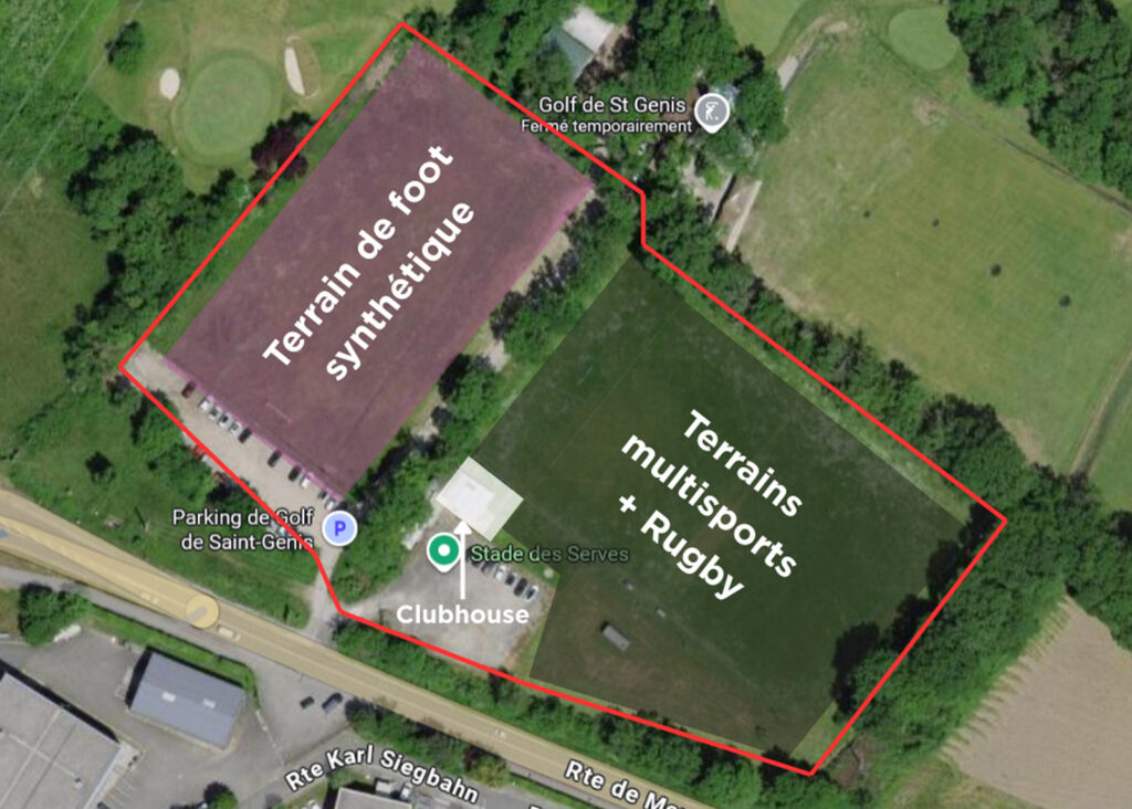 Début des travaux du Complexe sportif du Bois de Serves